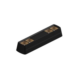 Exposed Single Row Linear Light - 4 Heads - Black