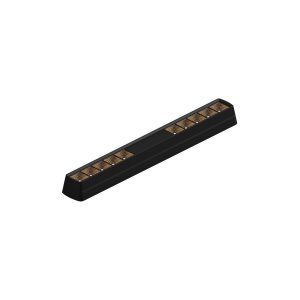 Exposed Single Row Linear Light - 10 Heads - Black