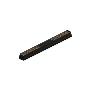 Exposed Single Row Linear Light - 12 Heads - Black